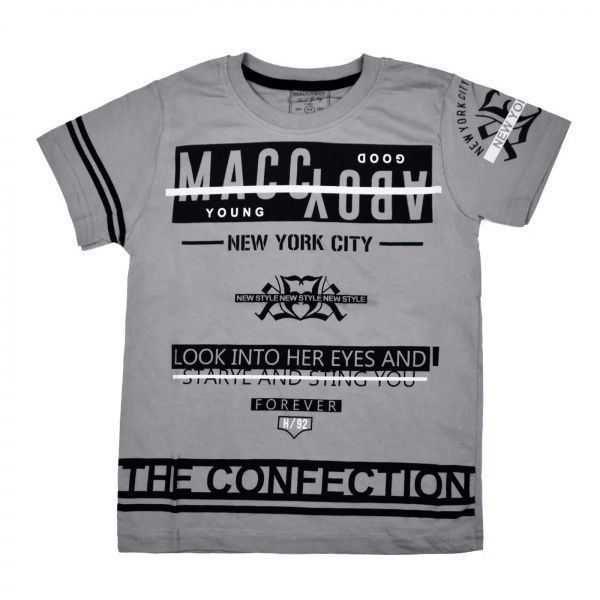 Футболка для дівчинки Macma р.146 сірий 9024 