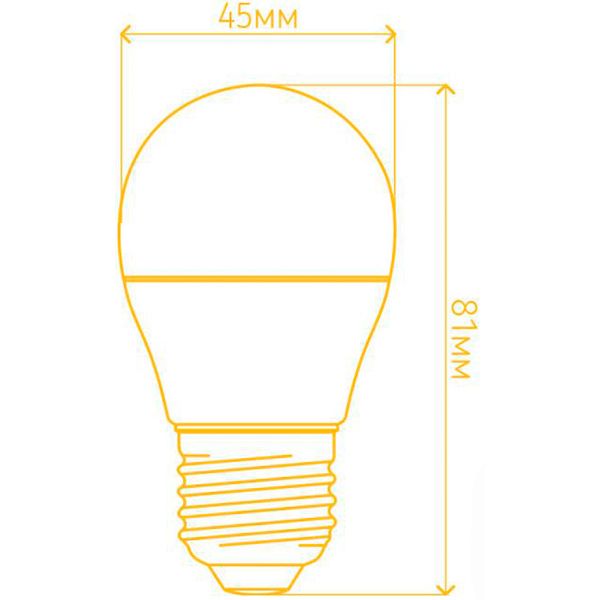 Лампа світлодіодна LightMaster LB-610 2 шт./уп. 4 Вт G45 матова E27 220 В 2700 К 