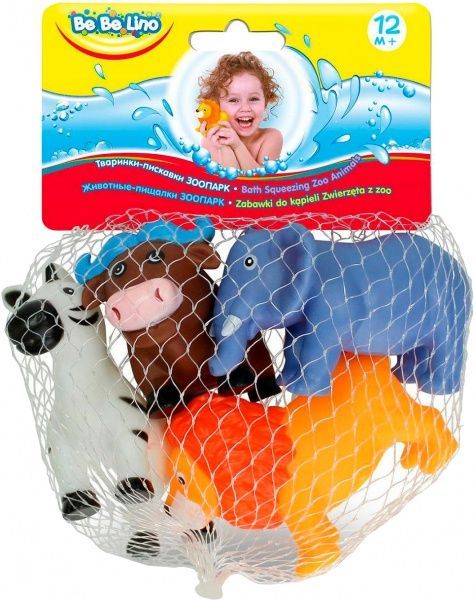 Набір для ванни Bebelino Зоопарк 4 шт. 58004