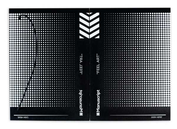 Скетчбук Manuscript Off-black Dot Plus А5 160 аркушів 