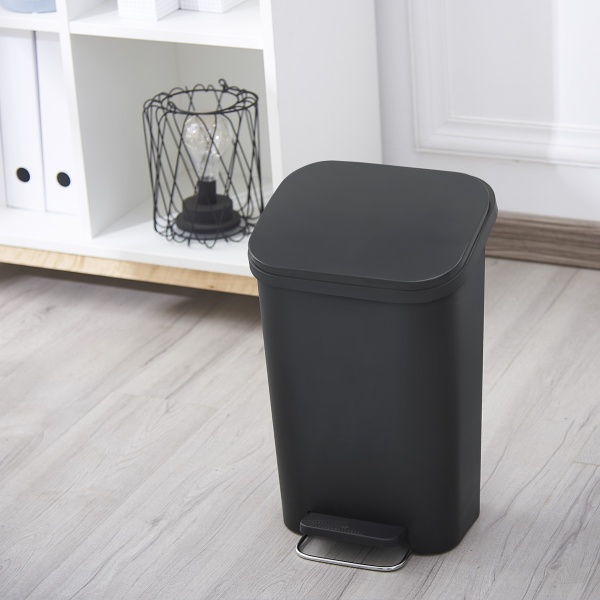 Ведро с педалью MVM 12 л антрацит BIN-13 12L ANTHRACITE