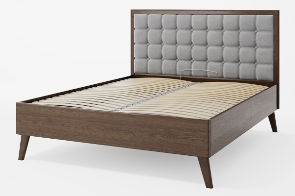 Кровать с подъемным механизмом CAMELIA МАДЛЕН 160x200 см темно-коричневый 