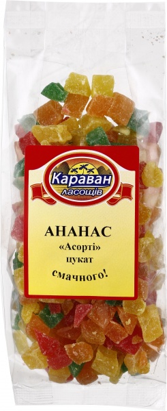 Ананас Караван Ласощів Цукат асорті 180 г