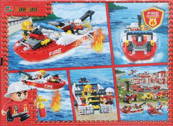 Конструктор BanBao Пожарные Катер 2