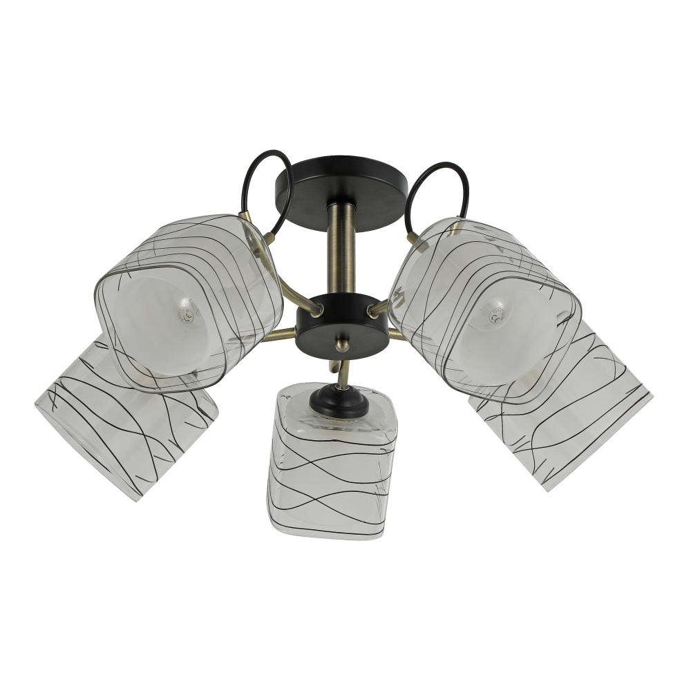 Люстра Miorro Milena 550х290 мм 40 Вт E27 латунь 51-311-150