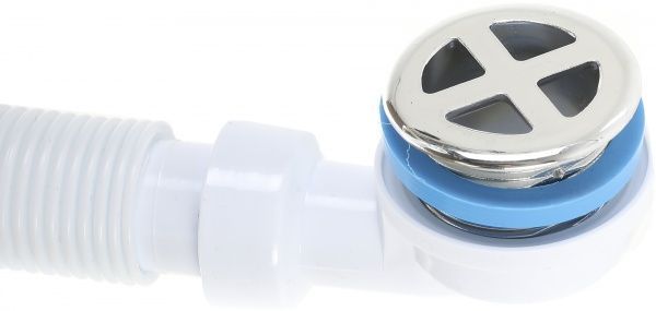 Сифон для кухонной мойки Water House с гибкой трубой 40 * 50, + круглый перелив MC-02-ES