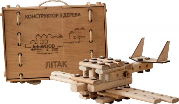 Конструктор дерев'яний ArinWOOD Літак 05-005