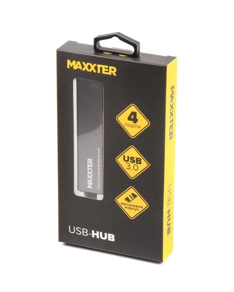 USB-хаб Maxxter HU3A-4P-02 USB 3.0 Type-A на 4 порти