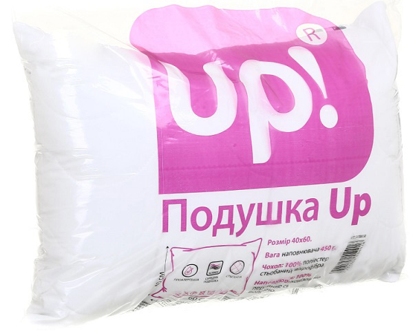Подушка стеганная UP! (Underprice) 40x60 см белый