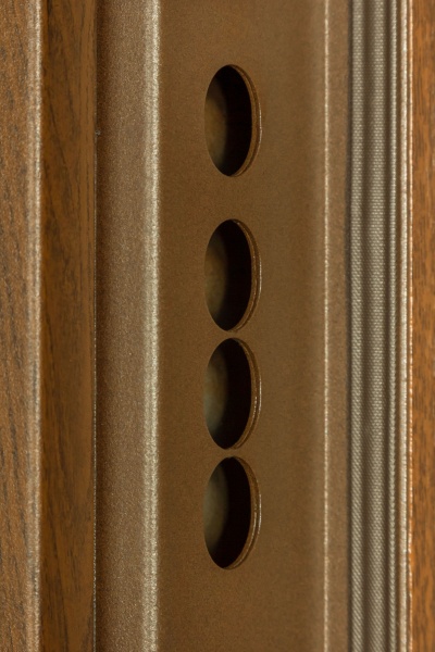 Дверь входная Термо House-703 улица дуб бронзовый 2050x1200 мм правая