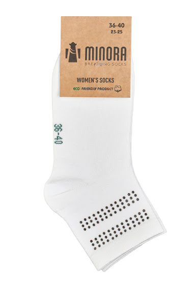 Шкарпетки жіночі MINORA бежевий/білий/бордовий/бузковий/персиковий/синій/чорний 