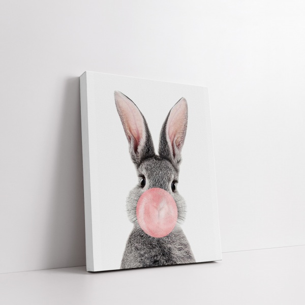 Картина на холсте Зайка с жевачкой 50x70 см WS Holst 14082210 