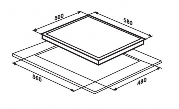 Плита газова Interline SGA 664 FGT XA