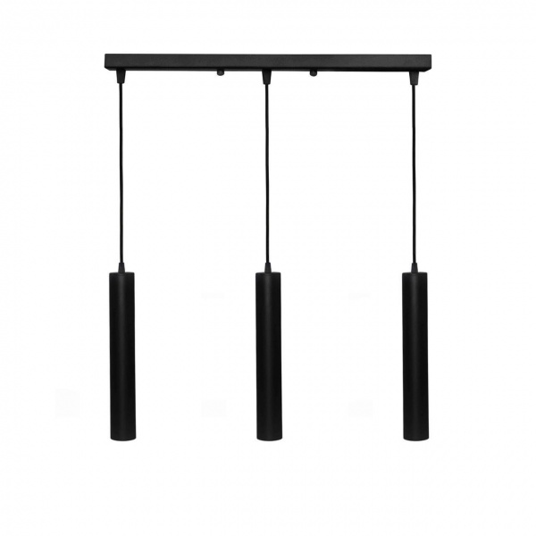 Люстра підвісна Геотон Тріо ТВ340/3ML 3x20 Вт E27 чорний 49476 