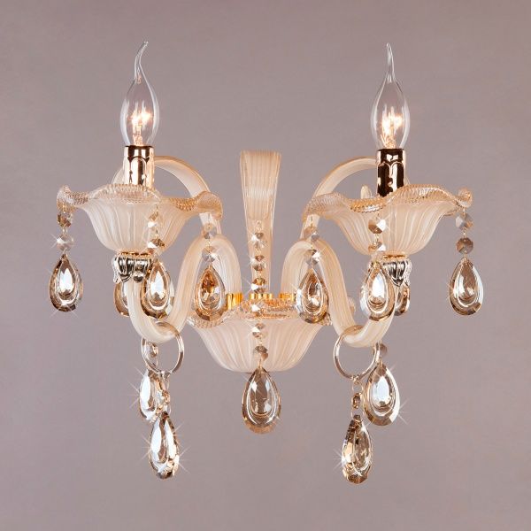 Бра Strotskis Albertina 2x60 Вт E14 золотисто-бежевый 124/2