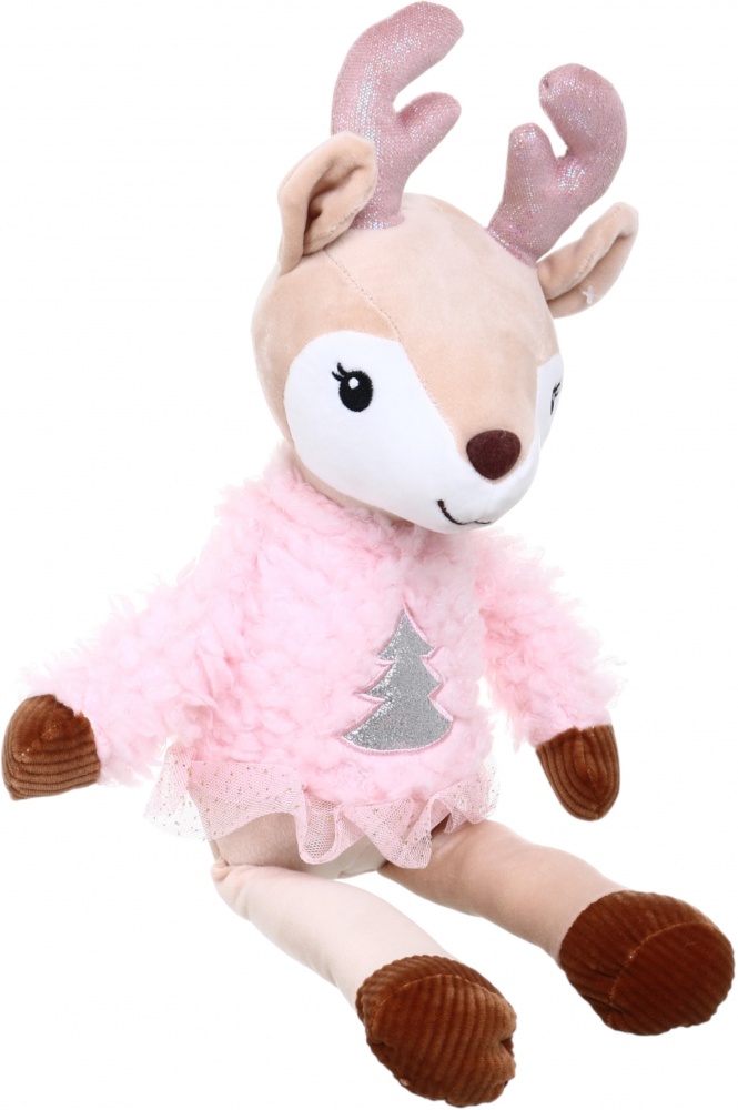 М'яка іграшка HW плюшева Різдвяна оленя Різ рожевий DT210699