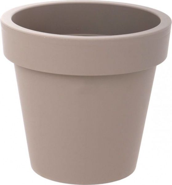 Горшок пластиковый Prosperplast Lofly круглый 3,4л мокко (70711-7529) 