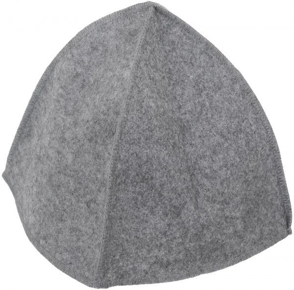 Шапка для сауны серая, полотно нетканое иглопробивное