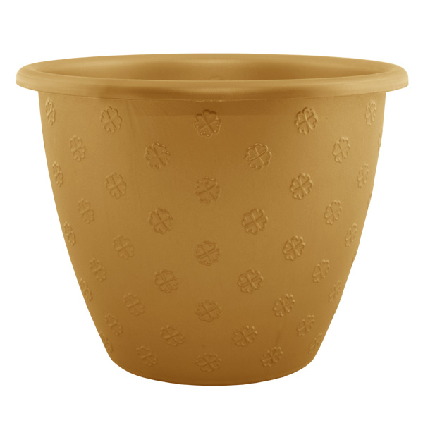 Кашпо пластиковое Алеана Верона круглый 3,2л бронзовый (112014) 