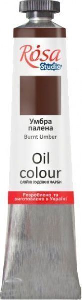 Краска масляная Умбра жженая 326528 60 мл Rosa Studio
