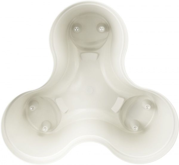 Горщик пластиковий Sanja IPPI Roma фігурний 8,8л білий 