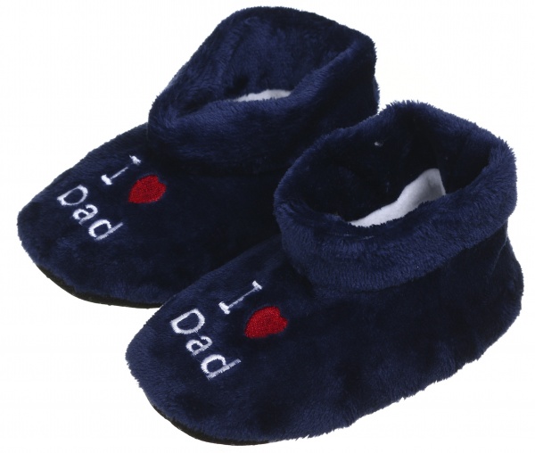 Тапочки детские Maxwin KIDS I love Dad р.18 синий 