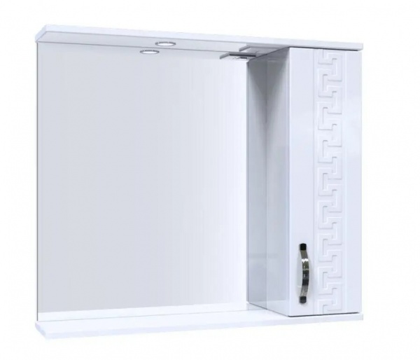 Зеркало Aquarius ANTIK со шкафчиком и подсветкой 80 белый 