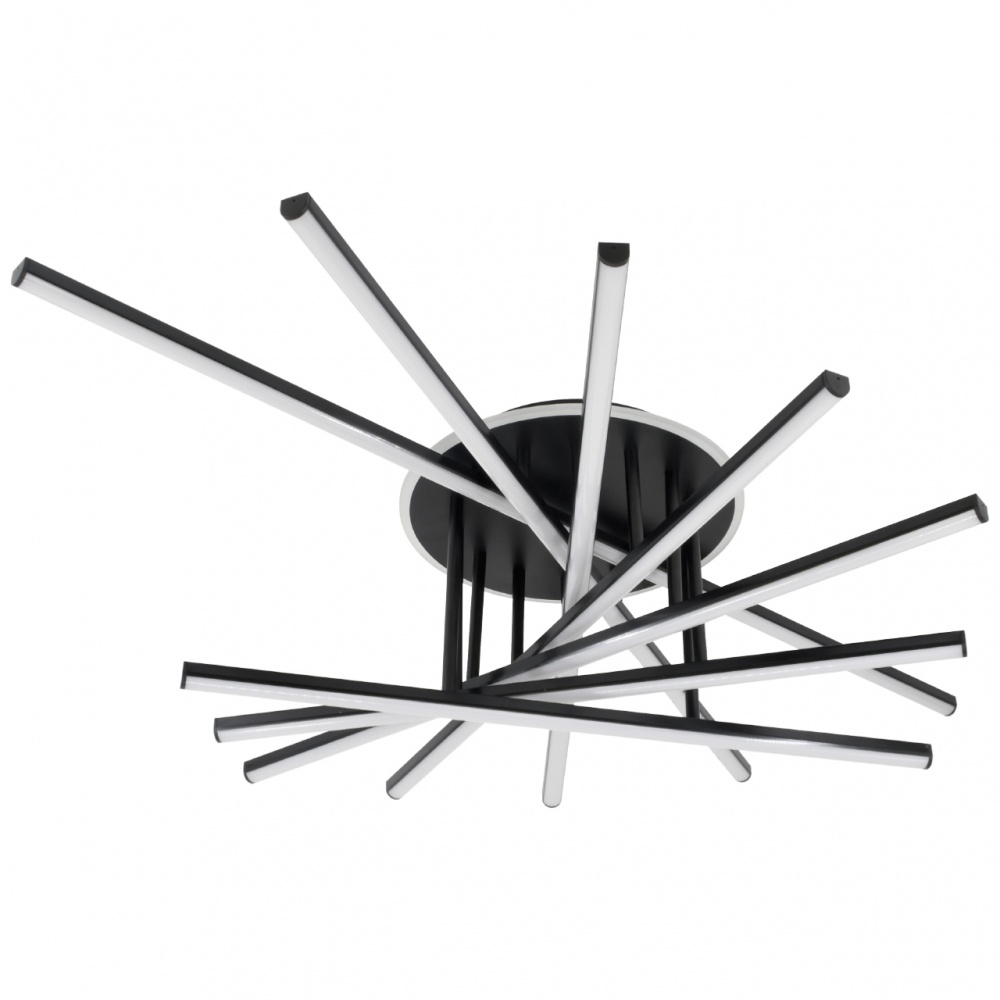 Люстра стельова NEW ARTIER STEUART 7-1-C BK 155 Вт чорний