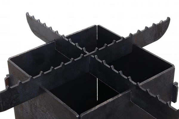 Мангал-печь Steelgroup турбо 3 398х330х480 мм