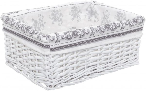 Кошик плетений з текстилем 42x30x17 см HQ13-53AB-3 