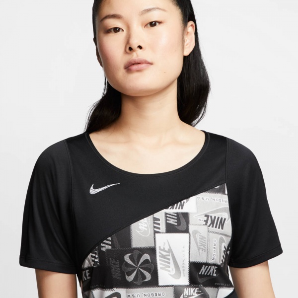 Футболка Nike W NK ICNCLSH TOP SS PR CJ1937-010 р.S чорний