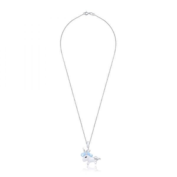 Кулон UMa&UMi Единорог голубой