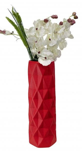 Ваза Полі муар червоний 41 см
