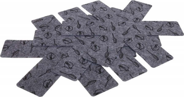 Набір захисних вкладок в сковороду 38 см 3 шт. Flamberg