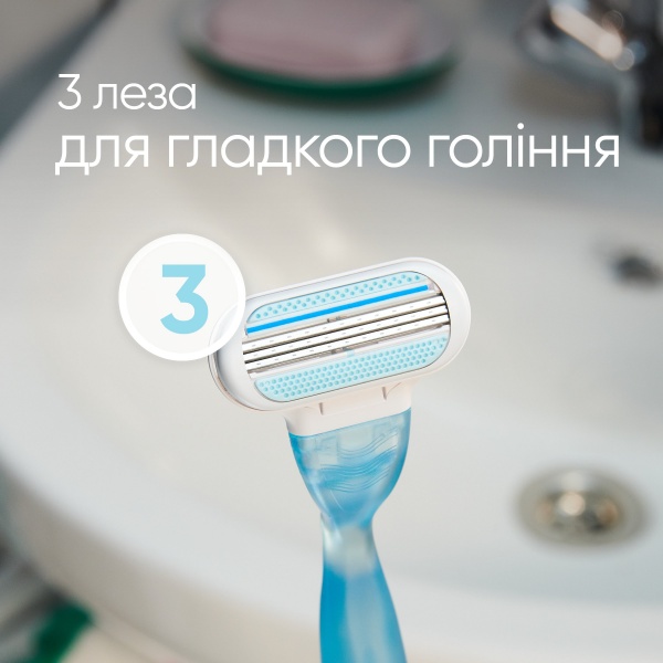 Подарунковий набір для жінок Gillette Venus Smooth Станок для гоління + 2 змінних леза + Гель для гоління