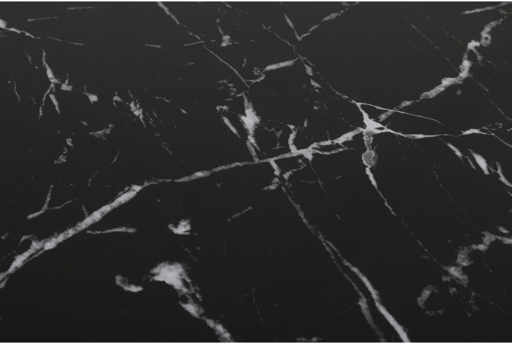 Стол Эдисон 1200(1550)x730x700мм мрамор черный/черный