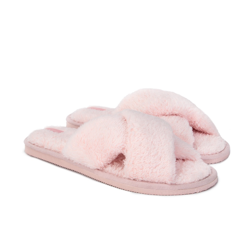 Тапки домашние Twins HS-VL махровые 14156 р.36/37 пудровый