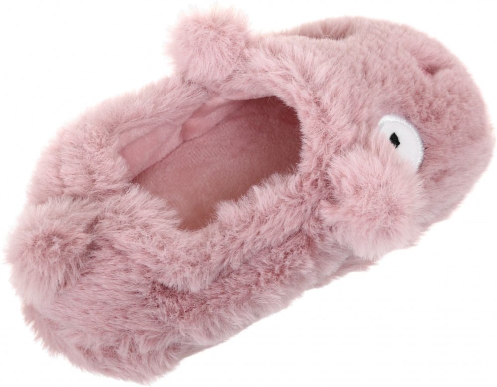 Тапочки для девочек HW с аркой Поросенок р.26-27 розовый NULL