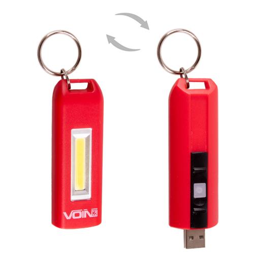 Брелок-фонарик Voin 80 Lm красный VL-92