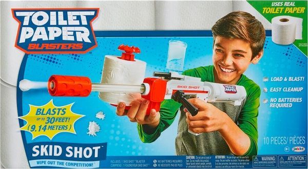 Бластер Jakks Pacific Skid Shot з туалетного паперу у коробці 25,5 x 46 x 10,2 см. 61734