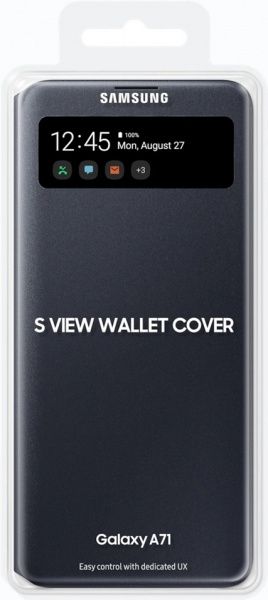 Чехол-книжка Samsung S View Wallet Cover (EF-EA715PBEGRU) для A715