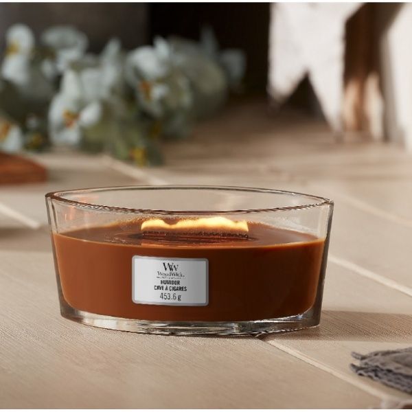 Свеча ароматическая Woodwick Ellipse Humidor 453 г 