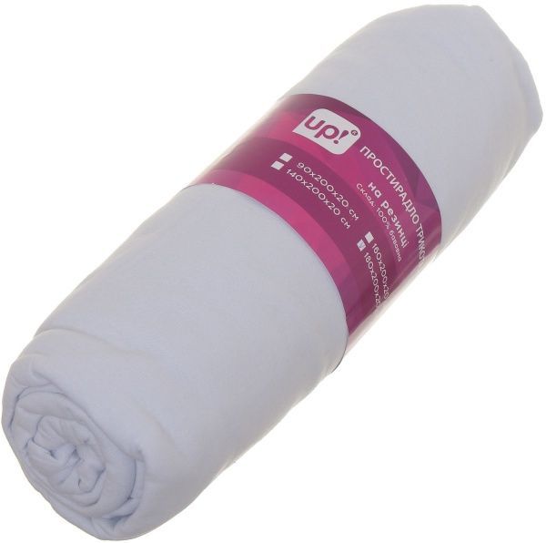 Простынь на резинке 180x200 см натуральный UP! (Underprice) 