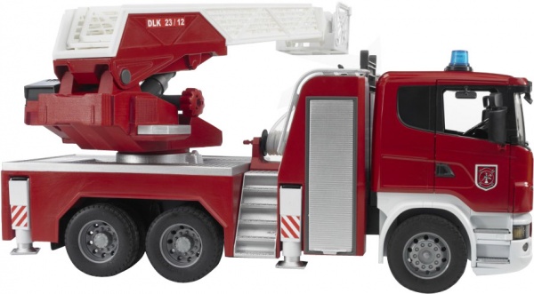 Пожарная машина Bruder Scania R-series с лестницей 1:16 3590