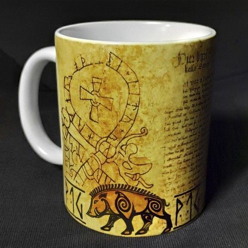 Кухоль P1G 0,35 л керамічна Вікінги [1314] Snow White, 0,35