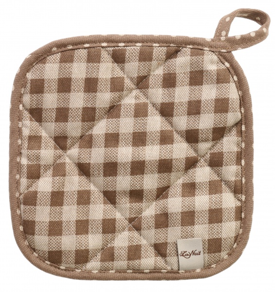 Прихватка Lucy клеточка 20x20 см бежевый La Nuit 