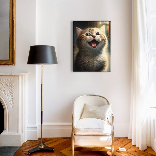 Постер Котик-пушистик 40х50 40x50 см Brushme CN5352M 