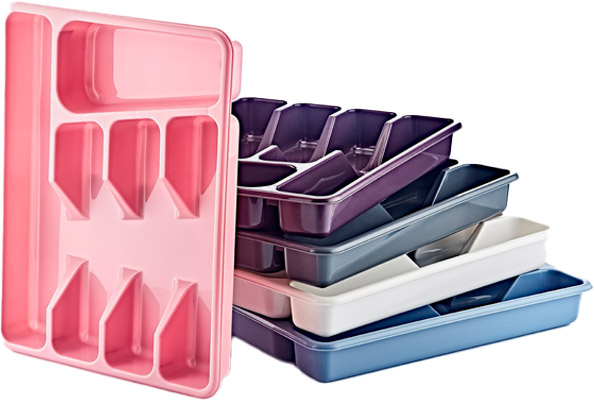 Лоток для столовых приборов TURAN PLASTIK TRN-111 295x375x50 мм белый