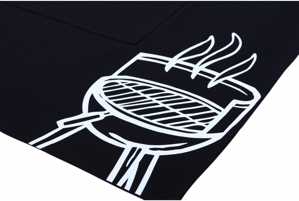 Фартух Grilland Мангал чорний 68x80 см