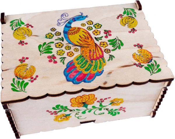 Набор для творчества Зірка Шкатулка Петриковская роспись